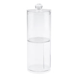 Maxbell Maxbell Acrylic Cotton Pads Holder Swabs 2 Layer Box Case Makeup Container Organizer