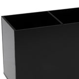 Maxbell Maxbell Black Acrylic Brush Organizer Holder 3 Grids Makeup Tools Display Stand