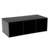 Maxbell Maxbell Black Acrylic Brush Organizer Holder 3 Grids Makeup Tools Display Stand