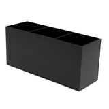 Maxbell Maxbell Black Acrylic Brush Organizer Holder 3 Grids Makeup Tools Display Stand