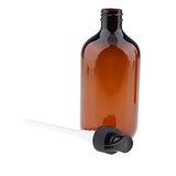 Maxbell Maxbell 2x Empty Translucent PET Shampoo Conditioner Pump Bottles Container 500ml Amber