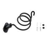 Maxbell Maxbell Wall Mount Space Aluminum Hair Blow Dryer Holder Rack Organizer Shelf Black