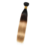 Maxbell Maxbell 100% Virgin Brazilian Ombre Straight Hair Human Hair Extension Weave 1Bundle