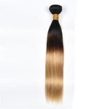 Maxbell Maxbell 100% Virgin Brazilian Ombre Straight Hair Human Hair Extension Weave 1Bundle