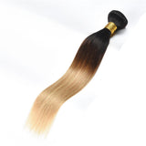Maxbell Maxbell 100% Virgin Brazilian Ombre Straight Hair Human Hair Extension Weave 1Bundle