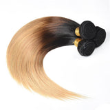 Maxbell Maxbell 100% Virgin Brazilian Ombre Straight Hair Human Hair Extension Weave 1Bundle