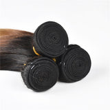 Maxbell Maxbell 100% Virgin Brazilian Ombre Straight Hair Human Hair Extension Weave 1Bundle