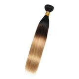 Maxbell Maxbell 100% Virgin Brazilian Ombre Straight Hair Human Hair Extension Weave 1Bundle