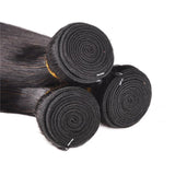 Maxbell Maxbell 3 Bundles Human Hair Body Wave 10'' Black Brazilian Virgin Hair Extensions