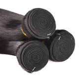 Maxbell Maxbell 3 Bundles Human Hair Body Wave 10'' Black Brazilian Virgin Hair Extensions