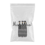 Maxbell Maxbell 3 Bundles Human Hair Body Wave 10'' Black Brazilian Virgin Hair Extensions