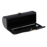 Maxbell Maxbell Leather Lipstick Case Holder Storage Box mirror Purse Pocket Black