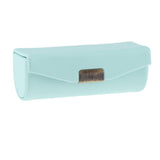 Maxbell Leather Lipstick Case Holder Storage Box mirror Purse Pocket LightCyan