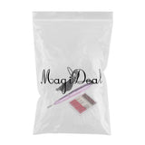 Maxbell Maxbell 6pcs Electric Nail Drill Bits and Nail Art File Pen Machine Kits Rose Pink