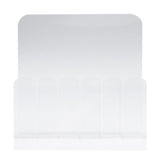 Maxbell Maxbell 6 Grids Empty Nail Storage Box Manicure Tools Organizer Case Holder Clear
