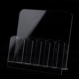 Maxbell Maxbell 6 Grids Empty Nail Storage Box Manicure Tools Organizer Case Holder Clear