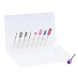 Maxbell Maxbell 9x Nail Files Drill Bit Manicure Electric Grinding Polishing Head Brush Set