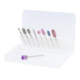 Maxbell Maxbell 9x Nail Files Drill Bit Manicure Electric Grinding Polishing Head Brush Set