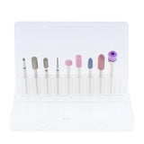 Maxbell Maxbell 9x Nail Files Drill Bit Manicure Electric Grinding Polishing Head Brush Set