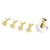 Maxbell Maxbell 5pcs Nail Tip Holder Stand & Display Base for Practice Clear Crystal Base