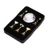 Maxbell Maxbell 5pcs Nail Tip Holder Stand & Display Base for Practice Clear Crystal Base