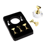 Maxbell Maxbell 5pcs Nail Tip Holder Stand & Display Base for Practice Clear Crystal Base