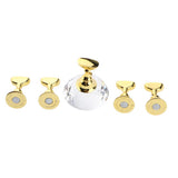 Maxbell Maxbell 5pcs Nail Tip Holder Stand & Display Base for Practice Clear Crystal Base