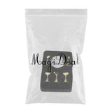 Maxbell Maxbell 5pcs Nail Tip Holder Stand & Display Base for Practice Clear Crystal Base