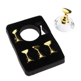 Maxbell Maxbell 5pcs Nail Tip Holder Stand & Display Base for Practice Clear Crystal Base