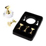 Maxbell Maxbell 5pcs Nail Tip Holder Stand & Display Base for Practice Clear Crystal Base