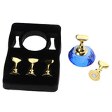 Maxbell Maxbell 5pcs Nail Tip Holder Stand & Display Base for Practice Blue Crystal Base