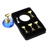 Maxbell Maxbell 5pcs Nail Tip Holder Stand & Display Base for Practice Blue Crystal Base