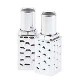 Maxbell Maxbell 2x 12.1mm Empty Lipstick Tube Lip Balm Container DIY Cosmetic Makeup Tools Silver 02