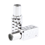 Maxbell Maxbell 2x 12.1mm Empty Lipstick Tube Lip Balm Container DIY Cosmetic Makeup Tools Silver 02