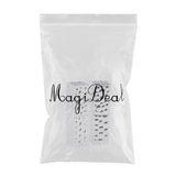 Maxbell Maxbell 2x 12.1mm Empty Lipstick Tube Lip Balm Container DIY Cosmetic Makeup Tools Silver 02