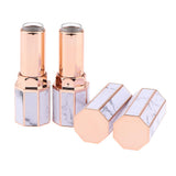 Maxbell 2x 12.1mm Empty Lipstick Tube Lip Balm Container DIY Cosmetic Makeup Tools Marble