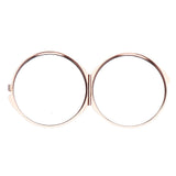 2pcs Dual Side Makeup Mirror Dormitory Bathroom Round Folding Mirrors Golden