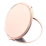 2pcs Dual Side Makeup Mirror Dormitory Bathroom Round Folding Mirrors Golden