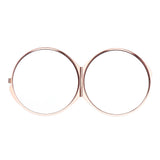 2pcs Dual Side Makeup Mirror Dormitory Bathroom Round Folding Mirrors Golden