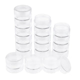 Maxbell 2x18x Empty Plastic Storage Box Beads Pills Storage Container w/ Screw Lids