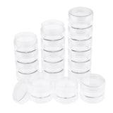Maxbell 2x18x Empty Plastic Storage Box Beads Pills Storage Container w/ Screw Lids