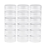 Maxbell 2x18x Empty Plastic Storage Box Beads Pills Storage Container w/ Screw Lids