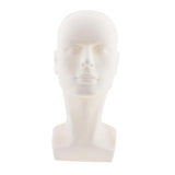 2Pcs Bald Male Mannequin Head Model Glasses/Headset Display Stand Hat Rack