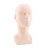 2Pcs Bald Male Mannequin Head Model Glasses/Headset Display Stand Hat Rack