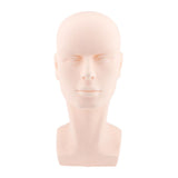 2Pcs Bald Male Mannequin Head Model Glasses/Headset Display Stand Hat Rack