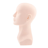 2Pcs Bald Male Mannequin Head Model Glasses/Headset Display Stand Hat Rack