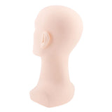 2Pcs Bald Male Mannequin Head Model Glasses/Headset Display Stand Hat Rack