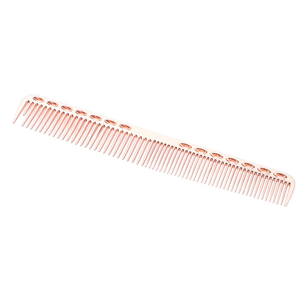 Maxbell Men's Oily Hair Pick Comb Hairdressing Styling Cutting Combs Rose Pink