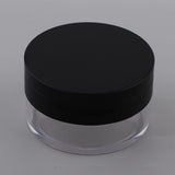 Empty Loose Powder Case Blush Storage Container Talcum Powder Jar 20g Black