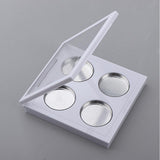 Maxbell Maxbell Square Empty Makeup Eyeshadow Palette Blush Lip Gloss Powder DIY Case 4 Grid